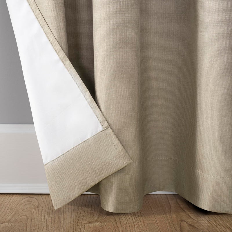 Sun Zero Columbia Thermal Insulated 100% Blackout Grommet Curtain Single Panel, 50" x 95", Linen Off-white - Image 5